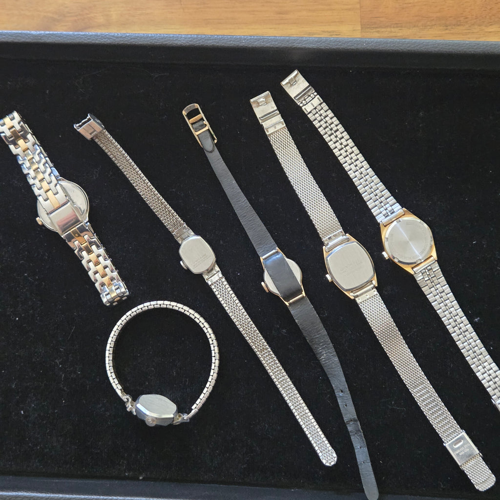 Ladies Vintage Timex & Lorus Watches Lot of 6 – Quartz, Manual Wind, Parts/Repair