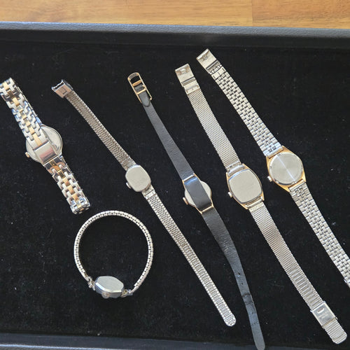 Ladies Vintage Timex & Lorus Watches Lot of 6 – Quartz, Manual Wind, Parts/Repair