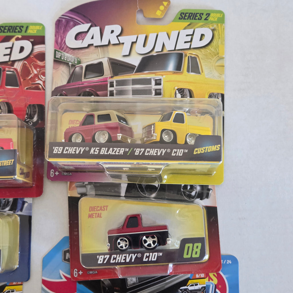Chevy C10 Silverado Diecast Collection Lot – Hot Wheels & Car Tuned