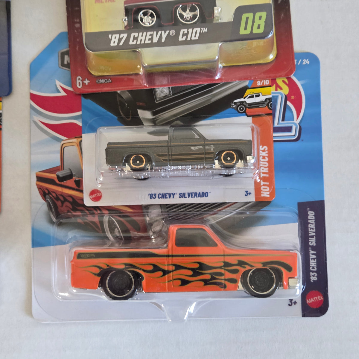 Chevy C10 Silverado Diecast Collection Lot – Hot Wheels & Car Tuned