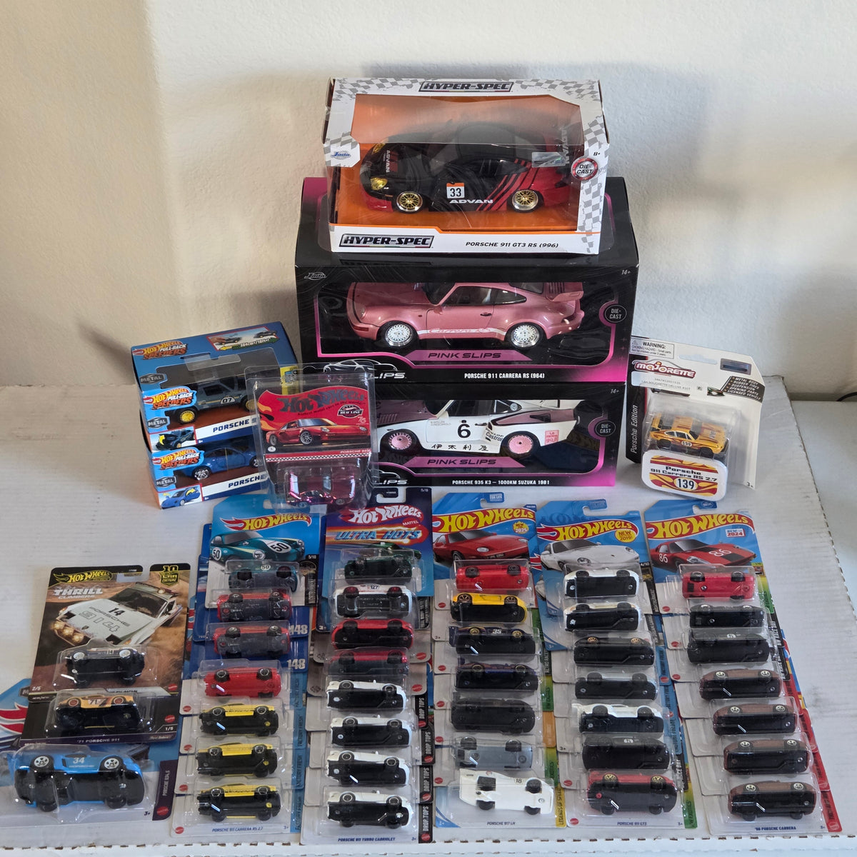 Porsche Diecast Car Collection Lot – Hot Wheels RLC, Jada, Majorette & Premium
