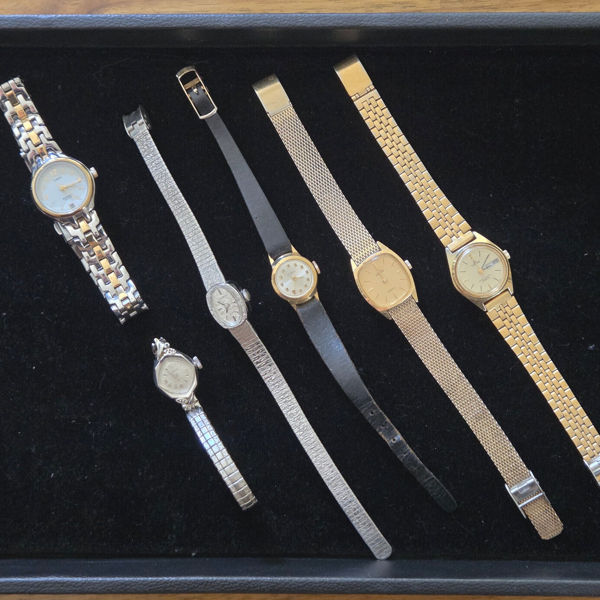 Ladies Vintage Timex & Lorus Watches Lot of 6 – Quartz, Manual Wind, Parts/Repair