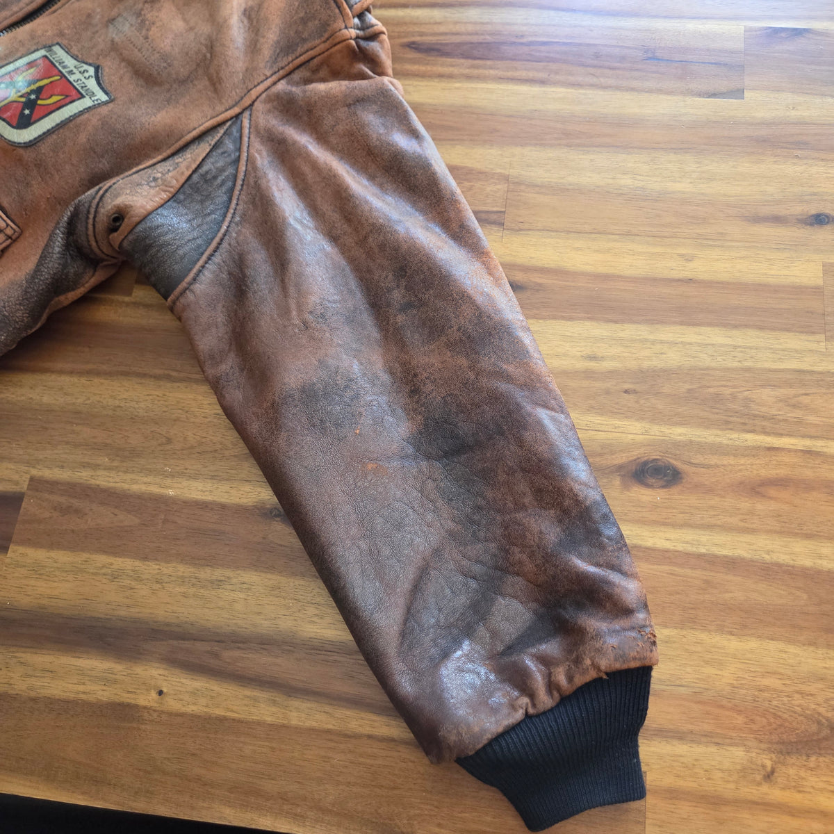 US Navy Leather Jacket Type G-1 Spec 7823 Brown Heavy