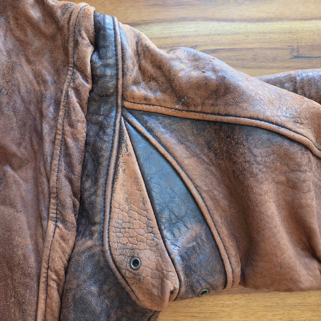 US Navy Leather Jacket Type G-1 Spec 7823 Brown Heavy