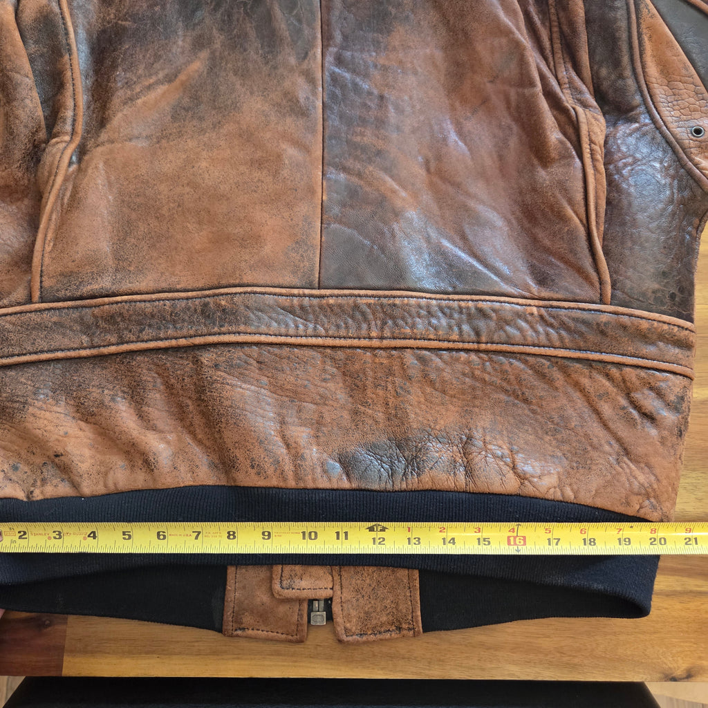 US Navy Leather Jacket Type G-1 Spec 7823 Brown Heavy