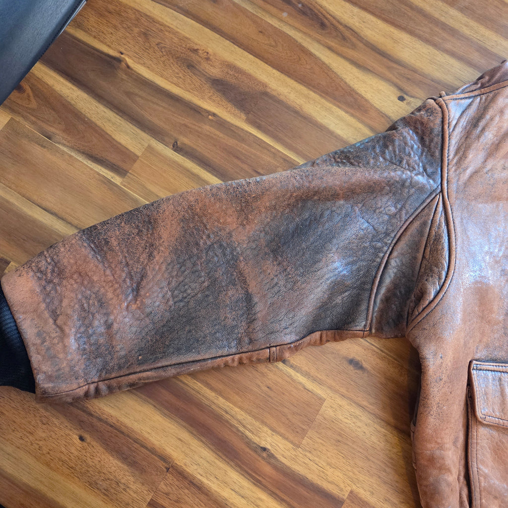 US Navy Leather Jacket Type G-1 Spec 7823 Brown Heavy