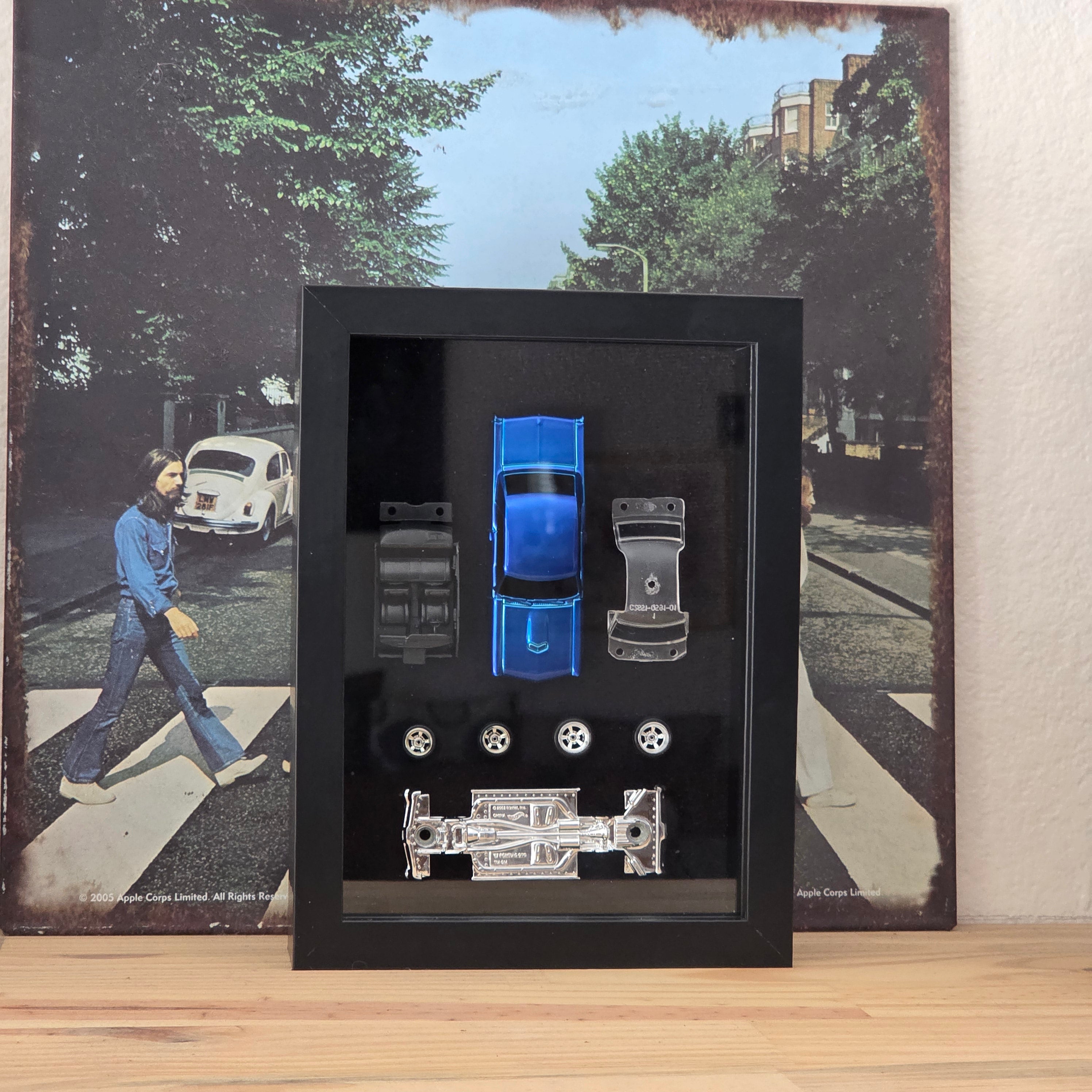 Handmade Hot Wheels 1:64 1967 Pontiac GTO Shadow Box Display