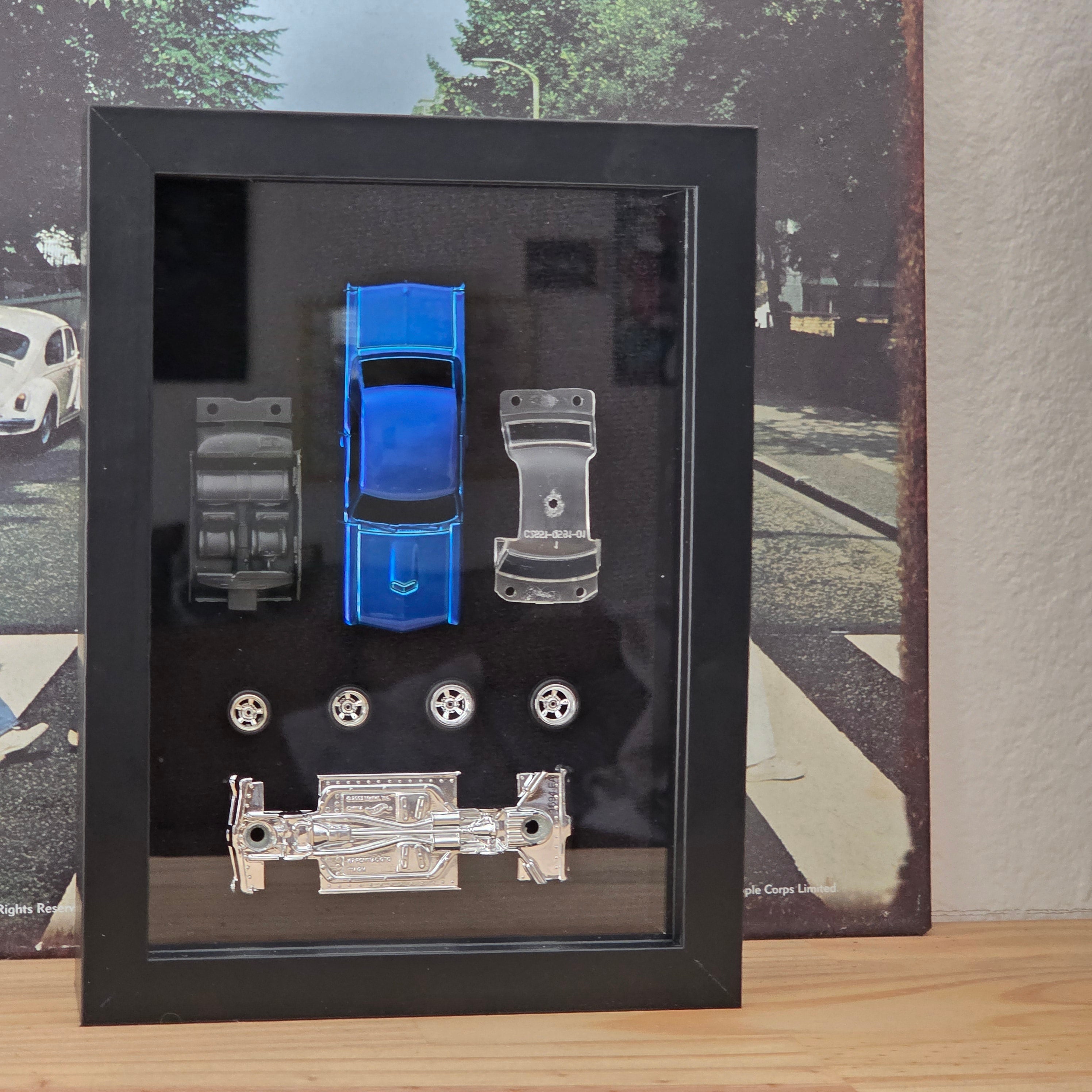 Handmade Hot Wheels 1:64 1967 Pontiac GTO Shadow Box Display
