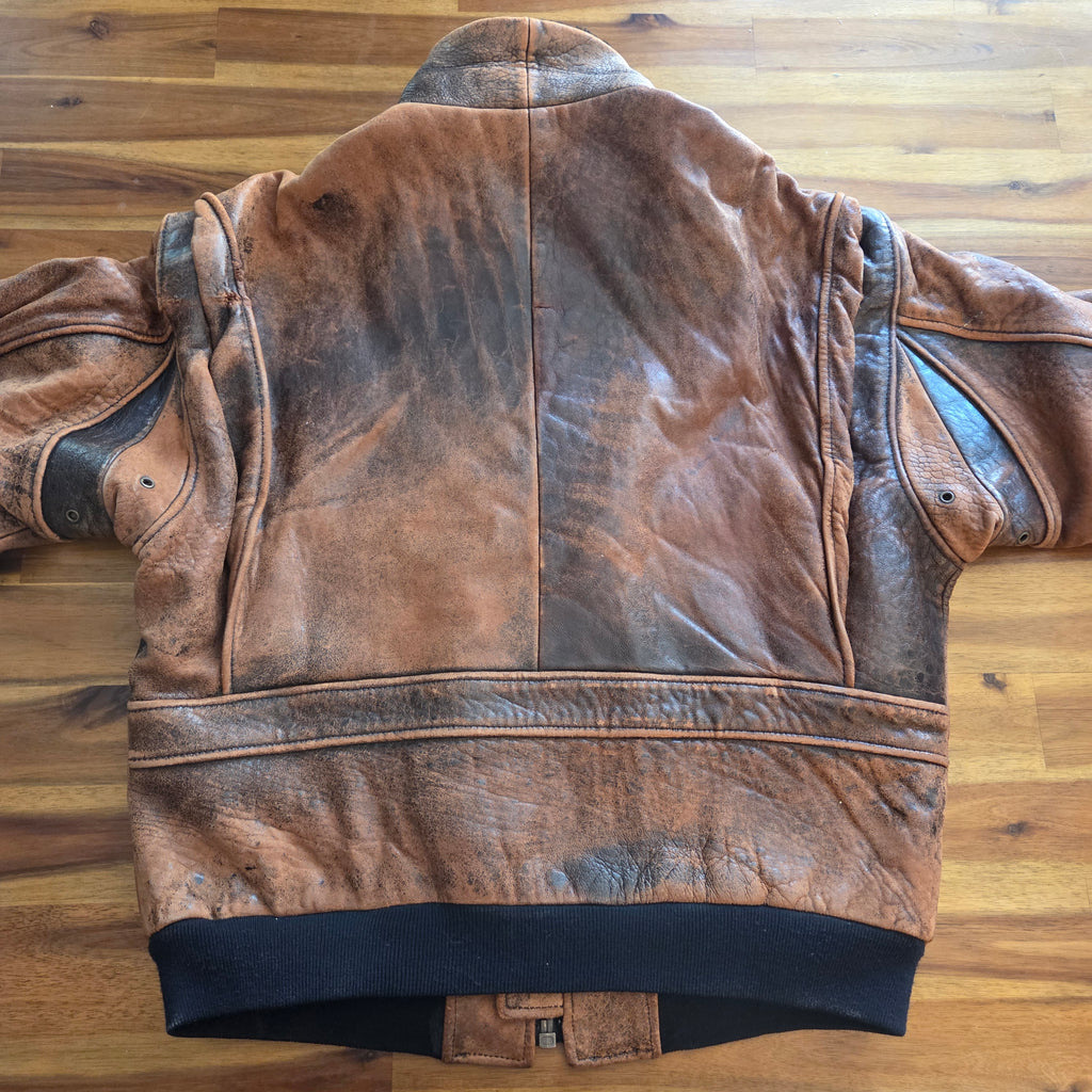 US Navy Leather Jacket Type G-1 Spec 7823 Brown Heavy