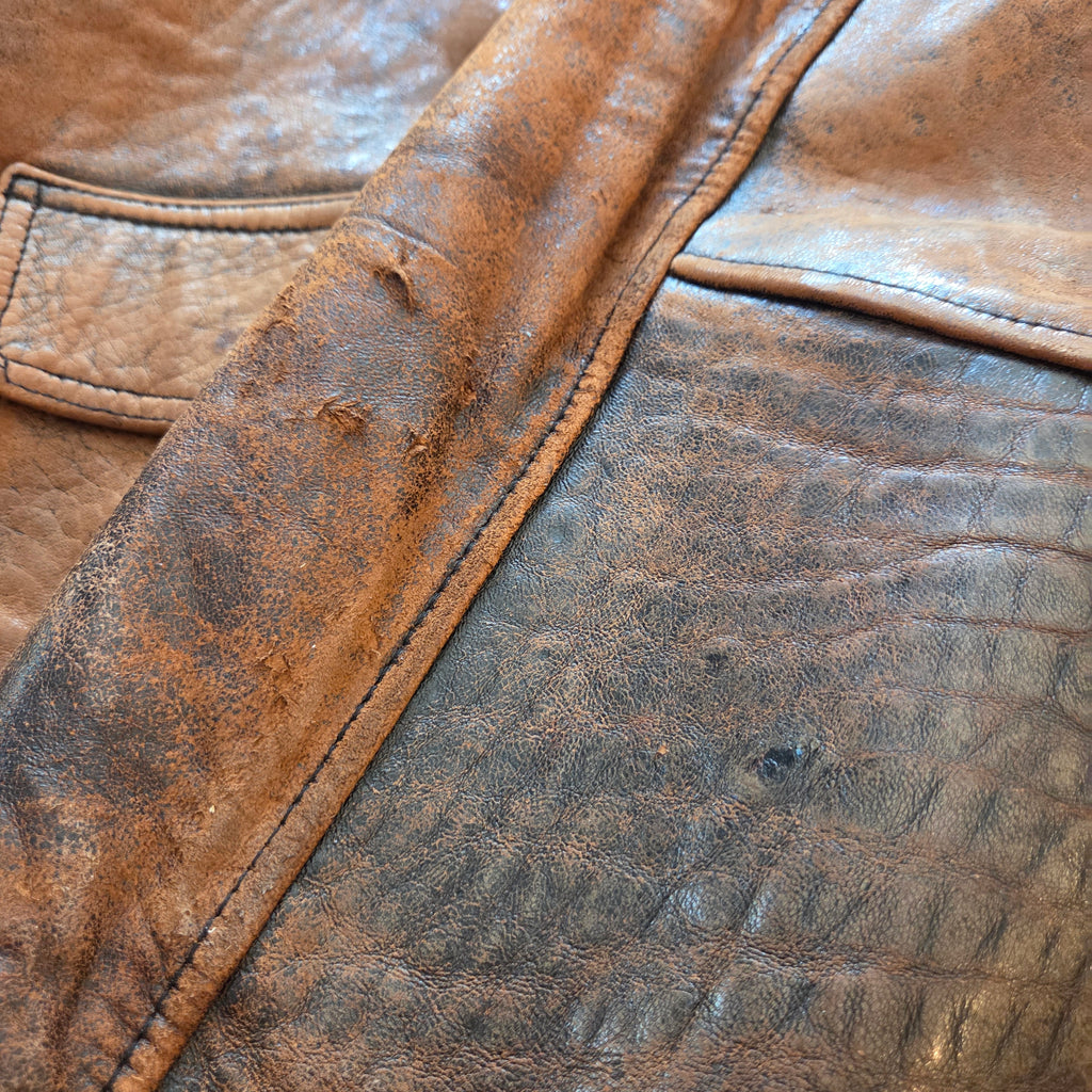US Navy Leather Jacket Type G-1 Spec 7823 Brown Heavy