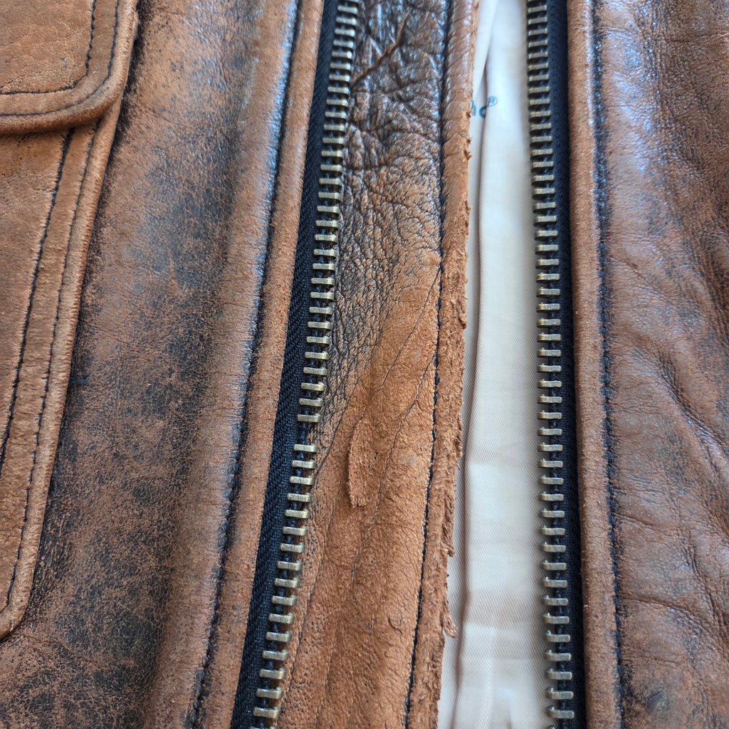 US Navy Leather Jacket Type G-1 Spec 7823 Brown Heavy